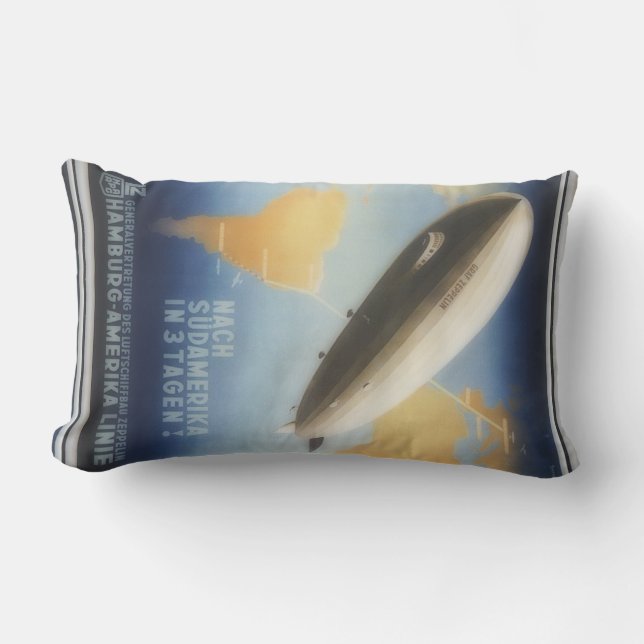  reisposter Graf Zeppelin Buitenkussen (Voorkant)