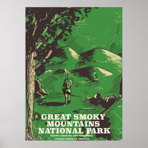 Reisposter Great Smoky Mountains National Park Poster