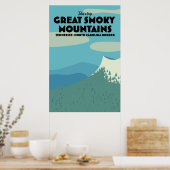 Reisposter Great Smoky Mountains. Poster (Keuken)