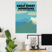 Reisposter Great Smoky Mountains. Poster (Thuiskantoor)