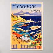 Reisposter Griekenland-Athene Poster (Voorkant)