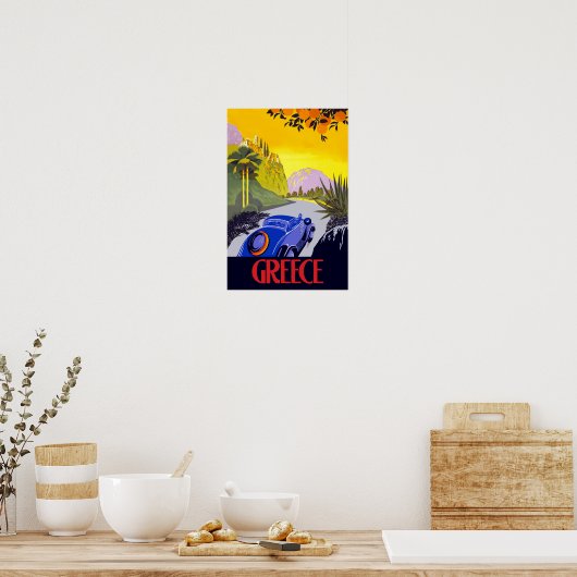 Reisposter Griekenland Poster (Keuken)