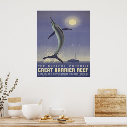 Reisposter Groot Barrièrerif Poster (Keuken)