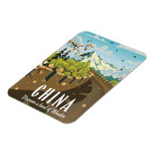 Reisposter Grote Muur van China Magneet (Linkerzijde)