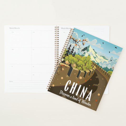 Reisposter Grote Muur van China Planner (Display)