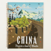 Reisposter Grote Muur van China Planner (Voorkant)