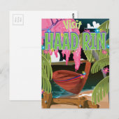 Reisposter Haad Rin Thailand Briefkaart (Voorkant / Achterkant)