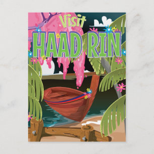 Reisposter Haad Rin Thailand Briefkaart