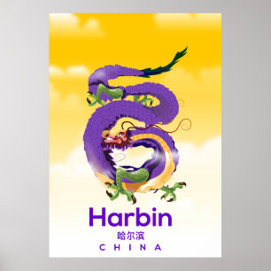 Reisposter Harbin China Dragon Poster