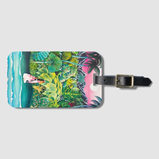 reisposter Hawaii Bagagelabel (Voorkant (horizontaal))