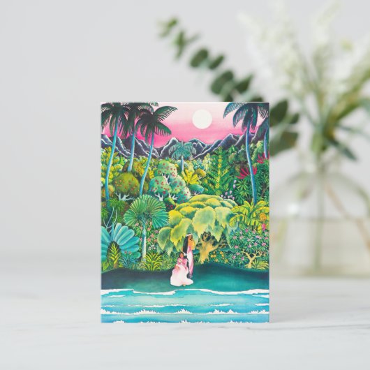 reisposter Hawaii Briefkaart (Staand voorkant)