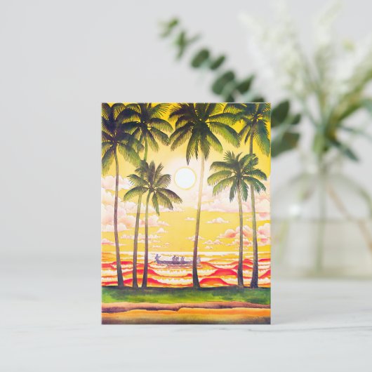 reisposter Hawaii Briefkaart (Staand voorkant)