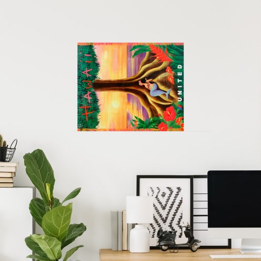 Reisposter Hawaii Poster (Thuiskantoor)