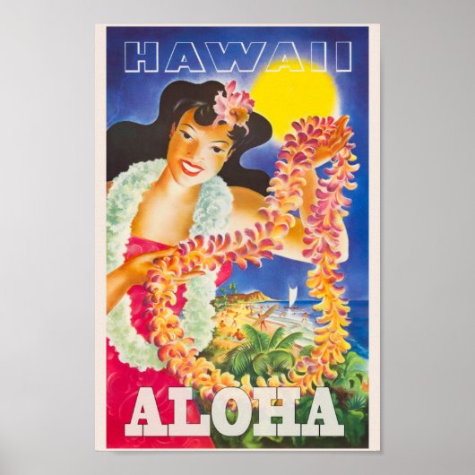 reisposter Hawaii Poster (Voorkant)