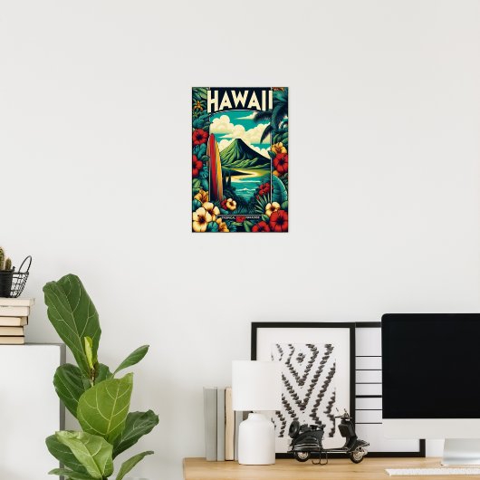  reisposter Hawaii Poster (Thuiskantoor)
