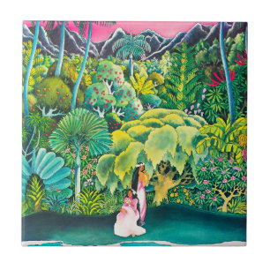 reisposter Hawaii Tegeltje