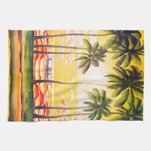  reisposter Hawaii Theedoek (Horizontaal)