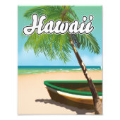Reisposter Hawaii Tropical Beach Foto Afdruk (Voorkant)