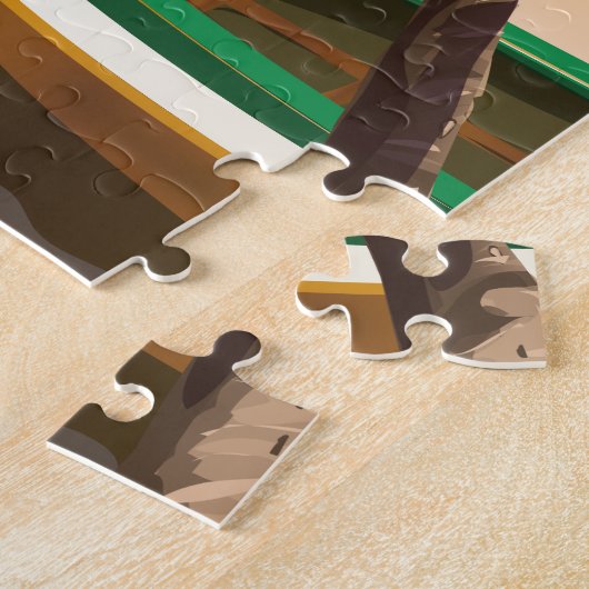 Reisposter Hawaii Tropical Beach Legpuzzel (Zijkant)