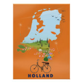 Reisposter Holland Map Perfect Poster (Voorkant)