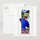  reisposter Hongkong Briefkaart (Voorkant / Achterkant)