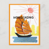 reisposter Hongkong Briefkaart (Voorkant)