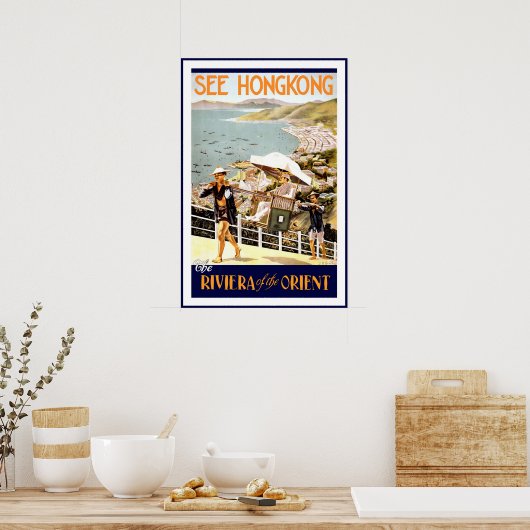  reisposter Hongkong Poster (Keuken)