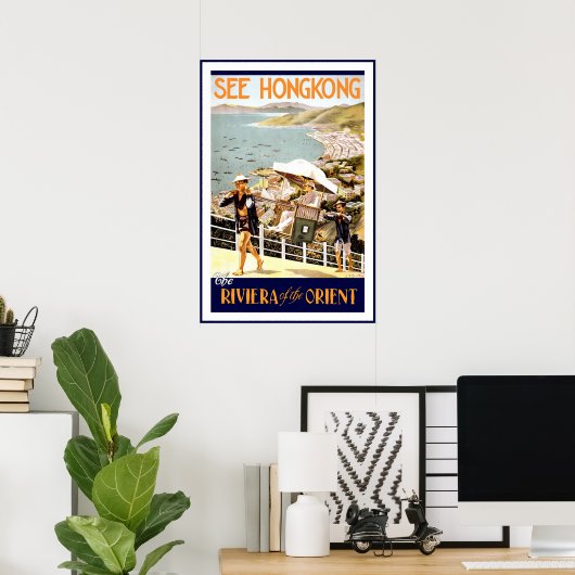 reisposter Hongkong Poster (Thuiskantoor)
