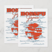 Reisposter Honshu Japan (Voorkant / Achterkant)