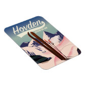 Reisposter Hovden Norway Ski. Magneet (Rechterzijde)