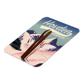 Reisposter Hovden Norway Ski. Magneet (Linkerzijde)