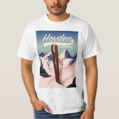 Reisposter Hovden Norway Ski. T-shirt (Voorkant)
