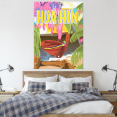 Reisposter Hua Hin Thailand Canvas Afdruk (Insitu (Slaapkamer))