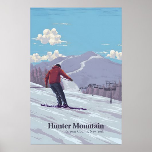 Reisposter Hunter Mountain Ski Resort Poster (Voorkant)