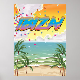 Reisposter Ibiza strateParty Poster