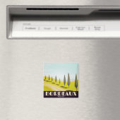 Reisposter in de Franse stijl Bordeaux Magneet (Insitu (Vaatwasser))