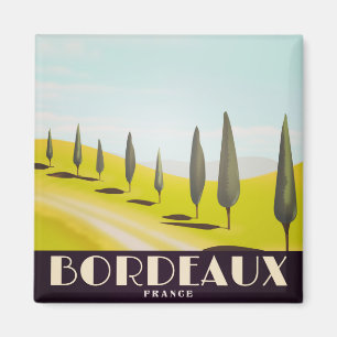 Reisposter in de Franse stijl Bordeaux Magneet