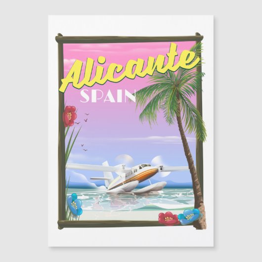 Reisposter in de stijl Alicante Spanje (Voorkant)