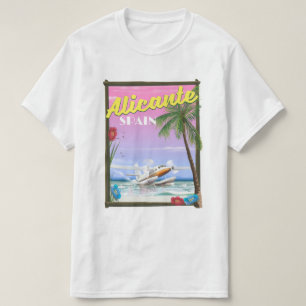 Reisposter in de stijl Alicante Spanje T-shirt