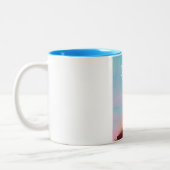 Reisposter in de  stijl Dhaka Bangladesh. Tweekleurige Koffiemok (Links)