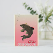 Reisposter in de stijl Gyeongju Korea Briefkaart (Staand voorkant)