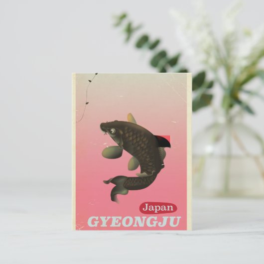 Reisposter in de stijl Gyeongju Korea Briefkaart (Staand voorkant)