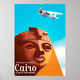 Reisposter in de stijl van Caïro Egypt Poster