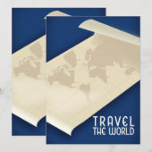 Reisposter in de  wereldstijl (Voorkant / Achterkant)