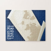 Reisposter in de  wereldstijl legpuzzel (Horizontaal)