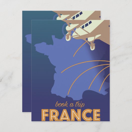 Reisposter in Franse  stijl (Voorkant / Achterkant)