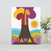Reisposter in Hawaii  1960-stijl (Staand voorkant)