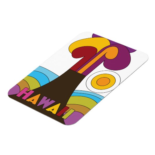 Reisposter in Hawaii 1960-stijl Magneet (Linkerzijde)