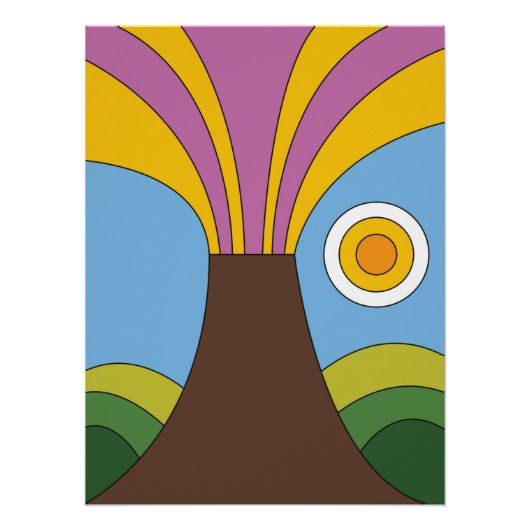 Reisposter in Hawaii  1960-stijl Perfect Poster (Voorkant)