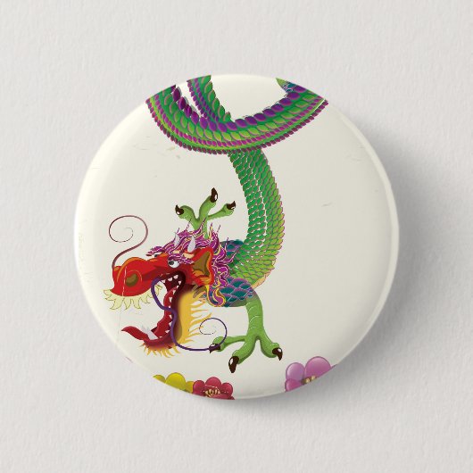 Reisposter in Hong Kong  stijl Ronde Button 5,7 Cm (Voorkant)